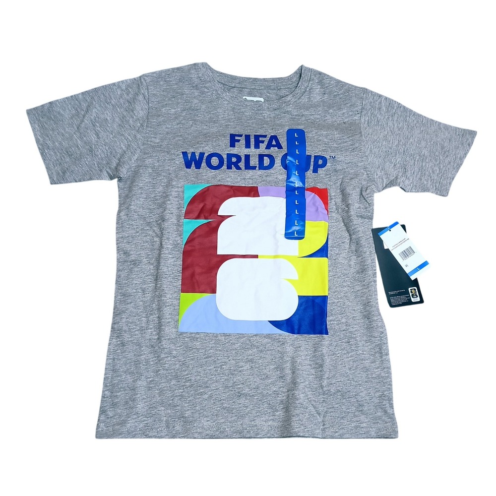 FIFA World Cup 2026 T-Shirt Youth L Grey New Host City Graphic Tee